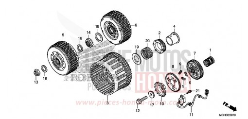 CLUTCH (VFR1200XD/XDA/XDL/XDS) VFR1200XDLG de 2016